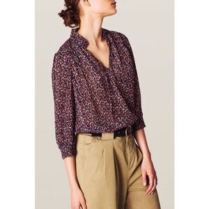 Ba&sh Dalas Ruffle-Collar Top